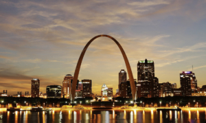 St. Louis Skyline at Sunset