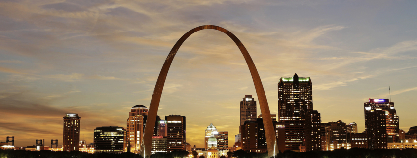 St. Louis Skyline at Sunset