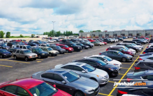 Parking Lot Filled with Cars